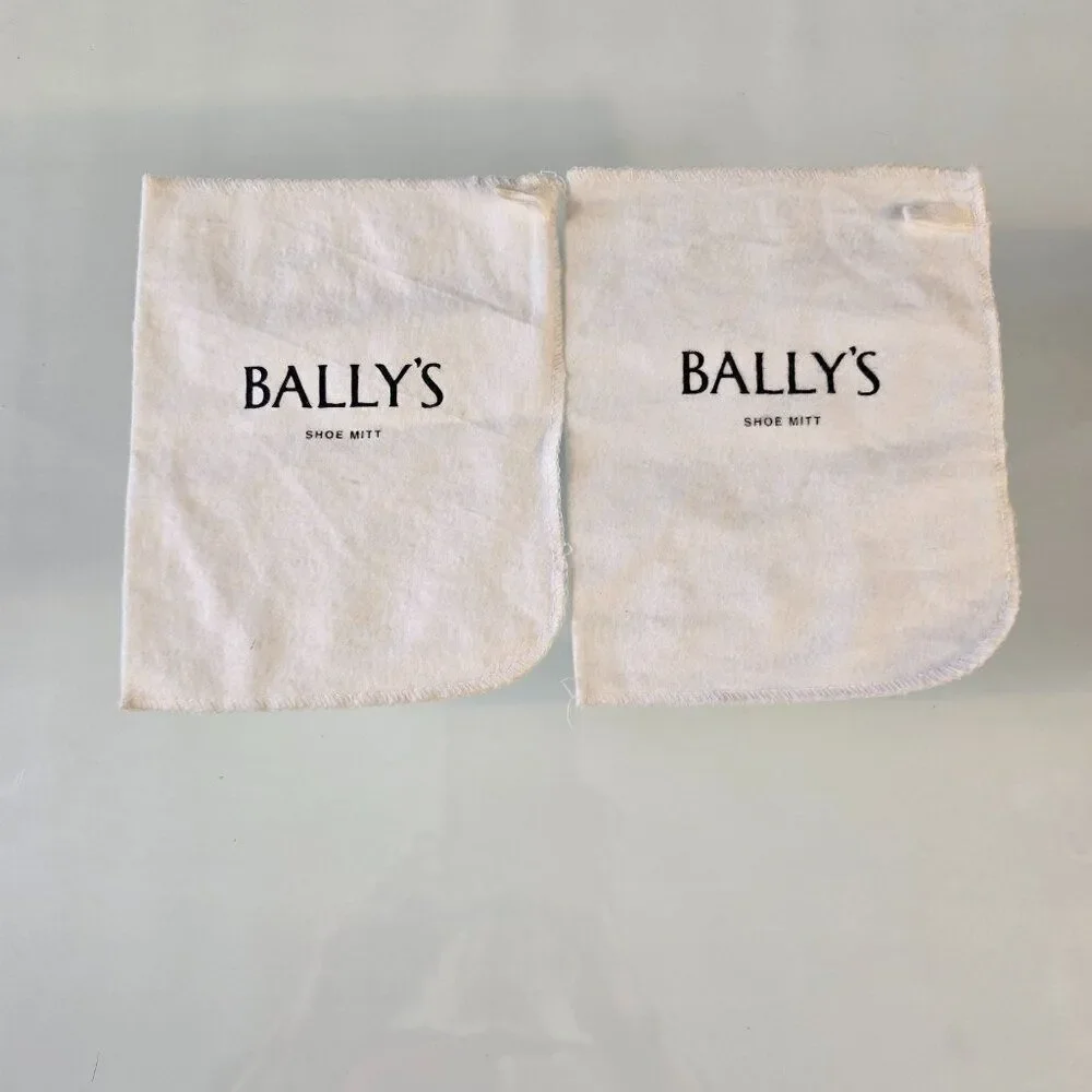 Vintage Bally's Casino 2 Shoe Mitts Las Vegas Strip Hotel Cloth Mitts
